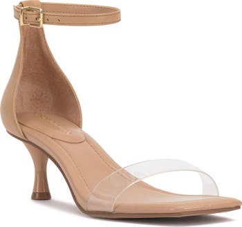 Vinkely Square Toe Kitten Heel Sandal (Women)<br>