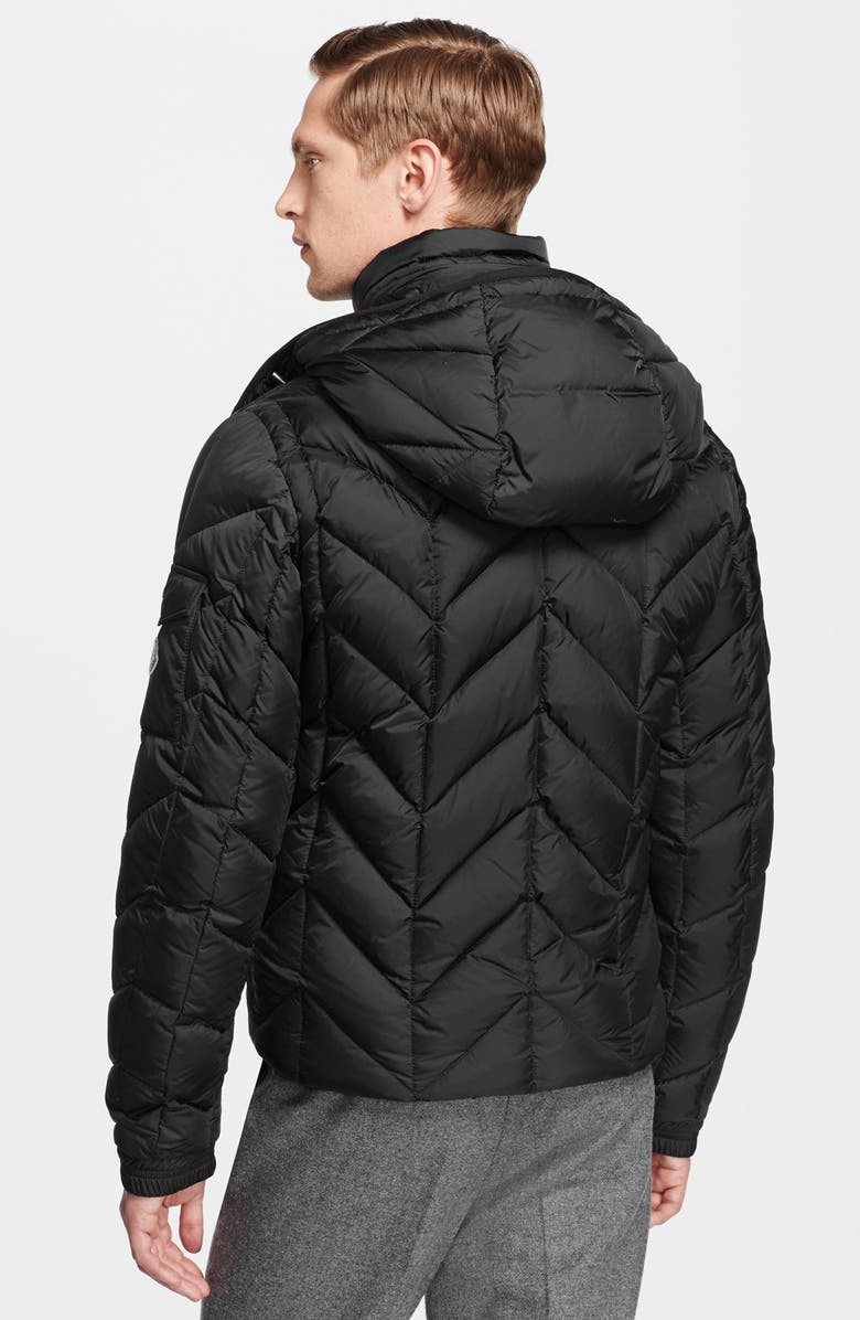 Moncler 'Berriat' Chevron Quilted Down Jacket, Alternate, color, 