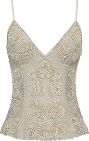 HOUSE OF CB Catarina Beaded Georgette Camisole