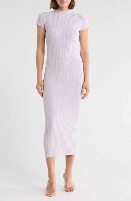 Good American Terry Ribbed T-Shirt Dress