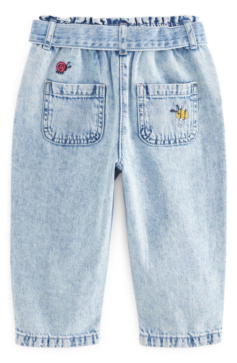 NEXT Kids' Ladybug Embroidered Cotton Denim Jeans, Alternate, color, 