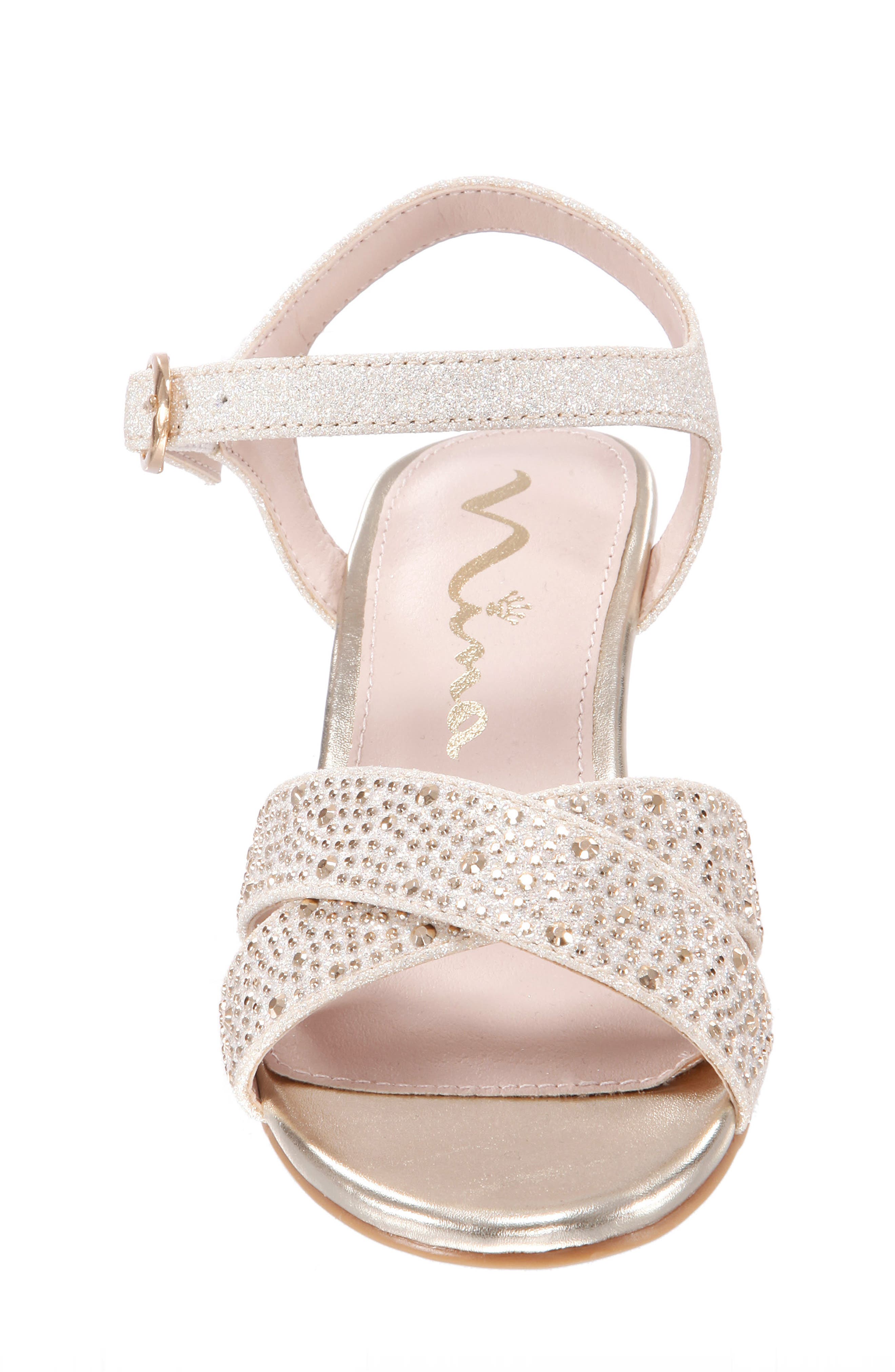 Skarlet Glitter Wedge Sandal, Alternate, color, PLATINO METALLIC