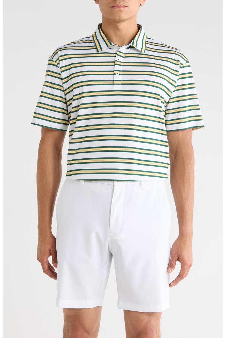 Vanness Performance Piqué Polo, Main, color, FOREST