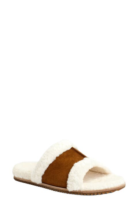 Clara Orthotic Faux Fur Lined Slide Slipper (Women)