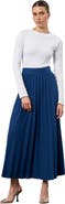 Mizalle Crepe Knitted Pleated Skirt