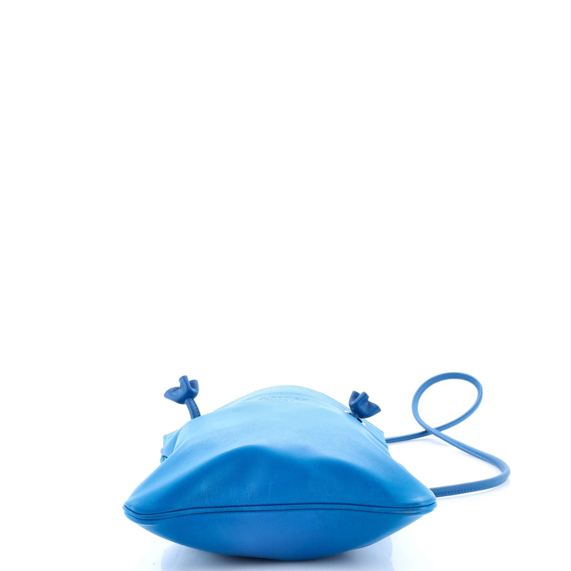 Pre-Owned Hermes Aline Bag Milo Lambskin and Swift Mini, Alternate, color, Bleu Zanzibar