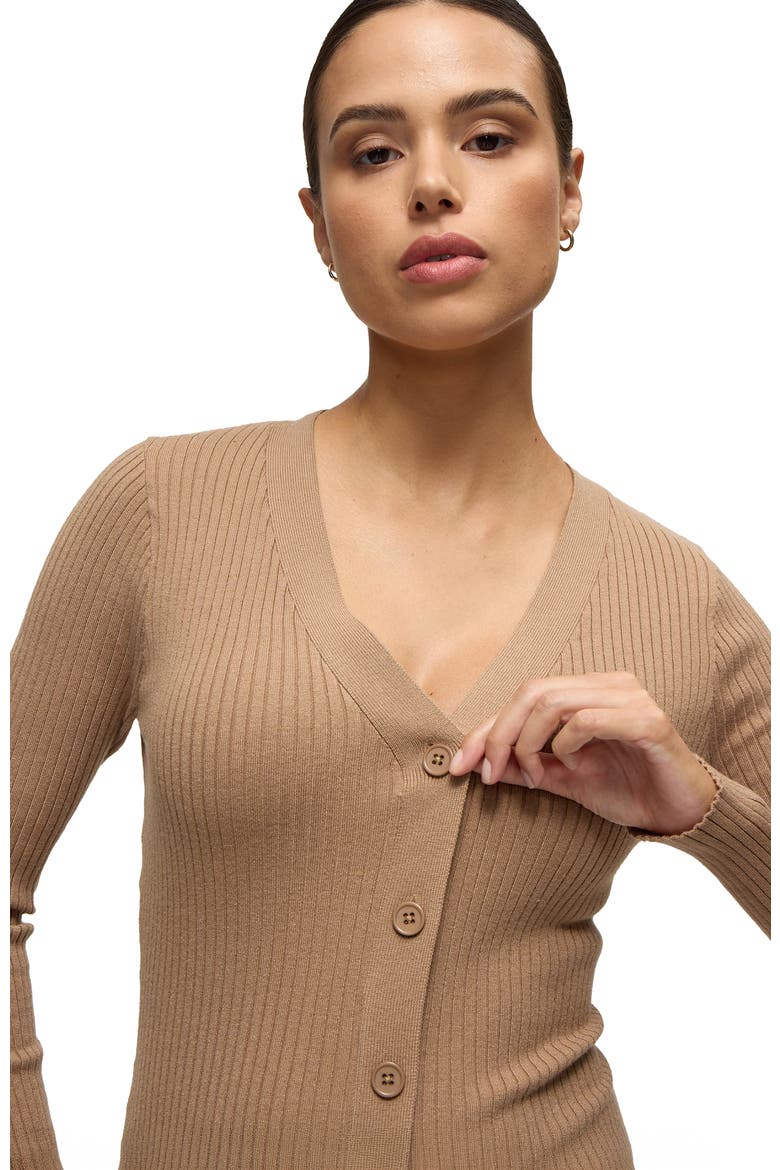 The Close Knit Midi Maternity Sweater Dress, Alternate, color, Taupe