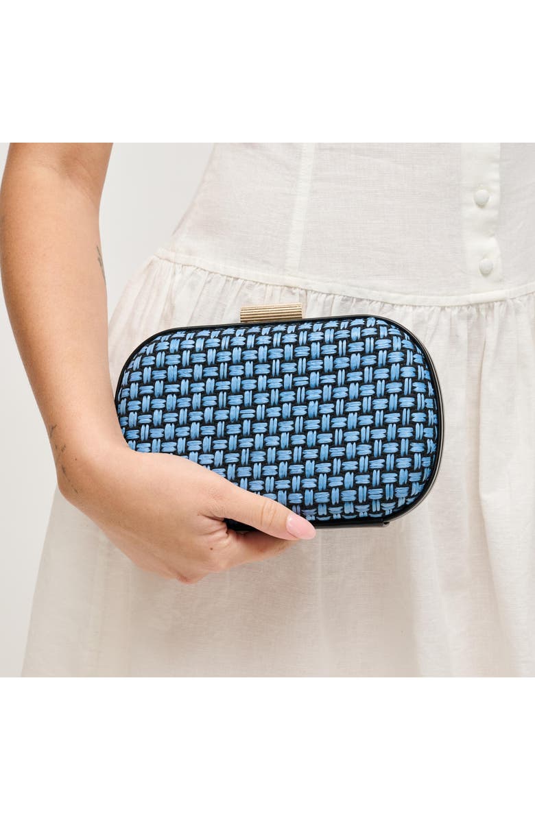 URBAN EXPRESSIONS HANDBAGS Cove Evening Bag, Main, color, Blue Black