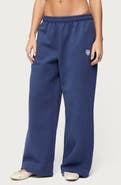 EDIKTED Glitter Girl Straight Leg Sweatpants