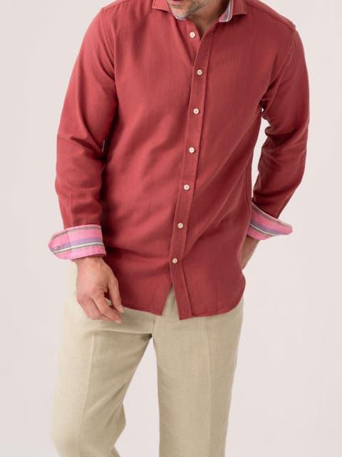 Brushed Cotton Long Sleeve Shirt