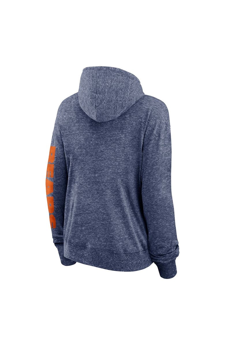 FANATICS Women's Fanatics Branded Heather Navy Chicago Bears Opening Coin Flip Lightweight Full-Zip Hoodie, Alternate, color, 
