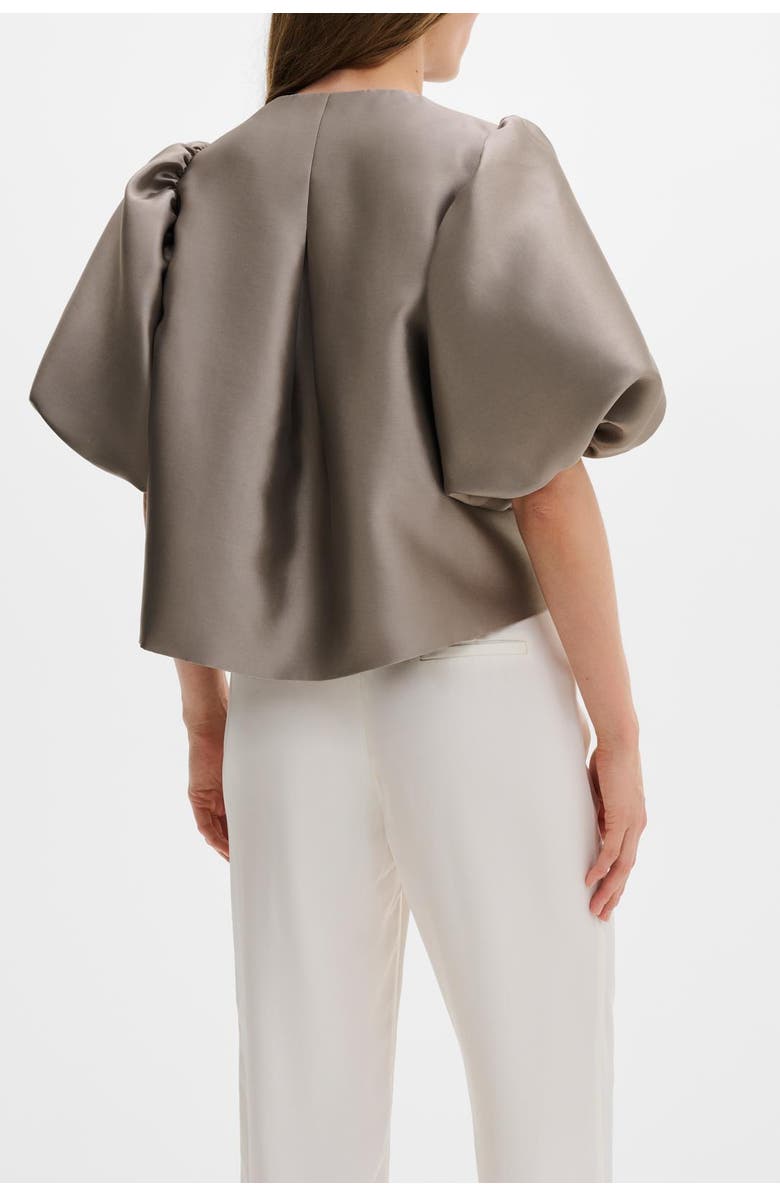 Malina Cleo Pouf Balloon Sleeve Blouse, Alternate, color, Graphite