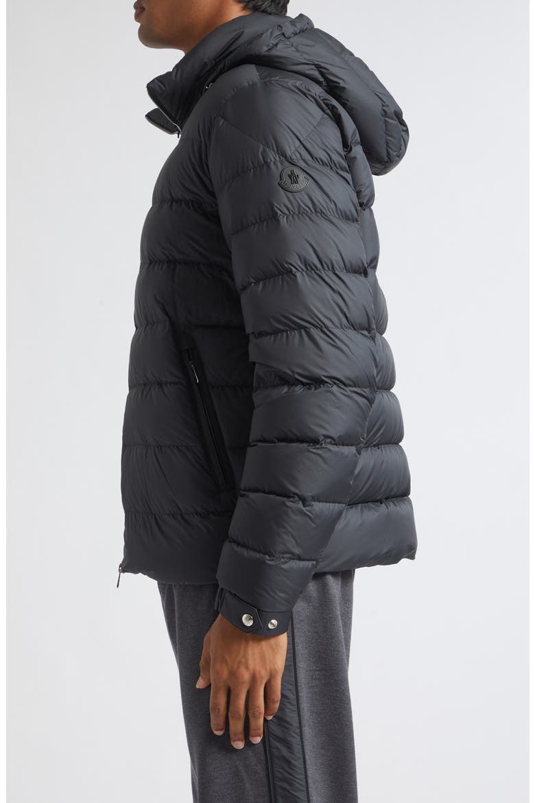 Arneb Down Puffer Jacket with Removable Hood, Alternate, color, BLACK