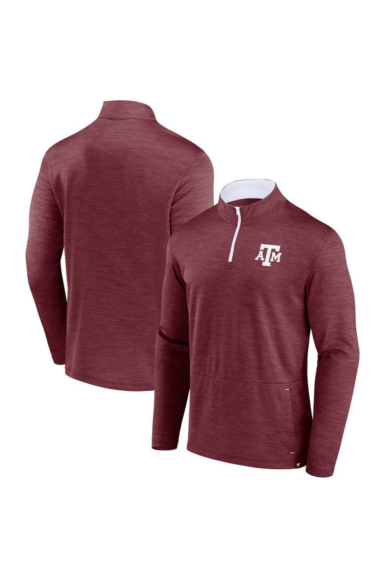 Men's Fanatics Branded Maroon Texas A&M Aggies Classic Homefield Quarter-Zip Top, Main, color, Maroon