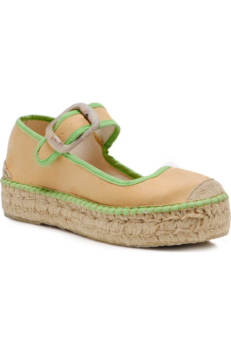 Free People Surfside Platform Espadrille, Main, color, Salted Lime