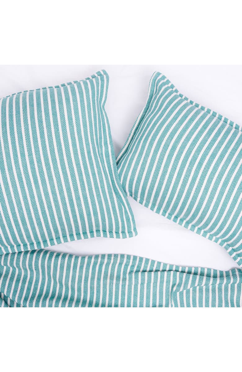 carol & frank Bengal Stripe Blanket, Main, color, Green