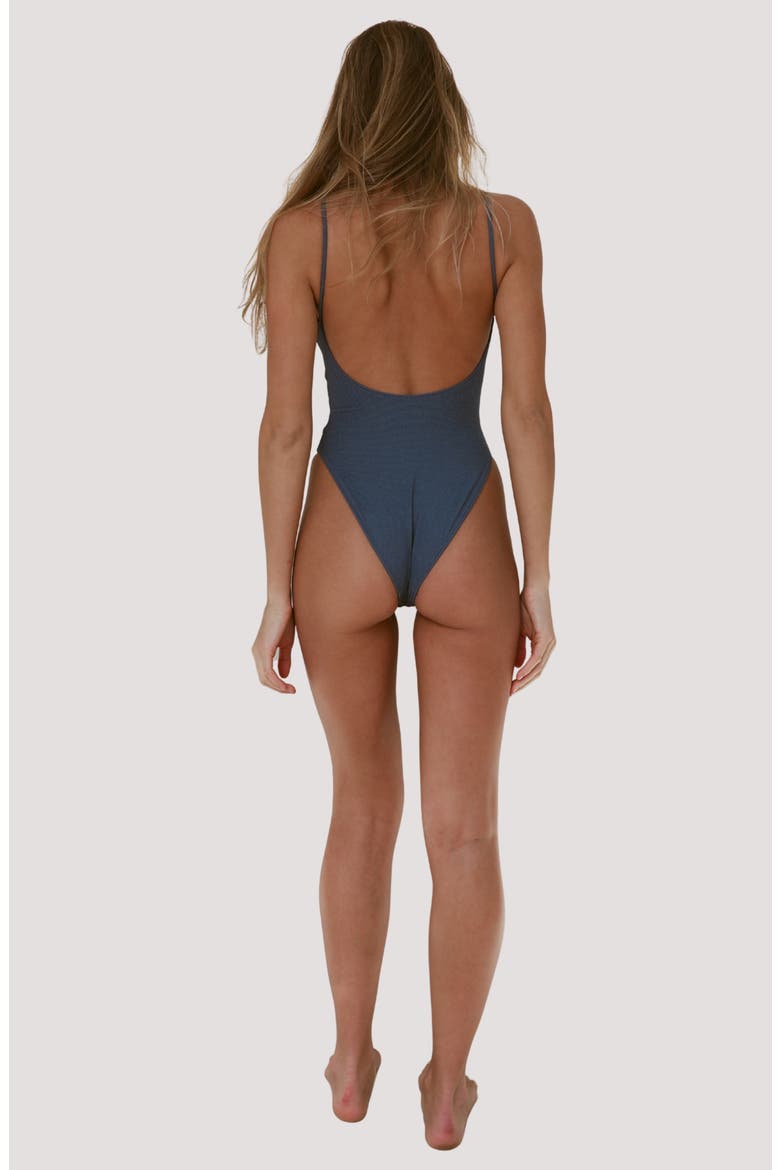Surya One-Piece Swimsuit, Alternate, color, VINTAGE INDIGO RIPPLE