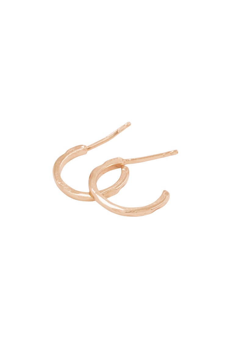 Taner Mini Hoop Earrings, Alternate, color, ROSE GOLD