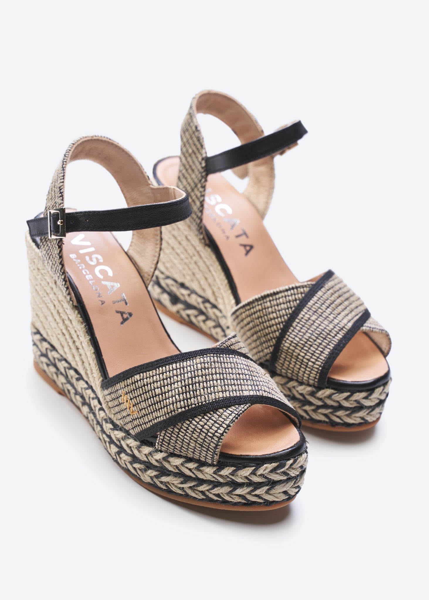 VISCATA Empuria Canvas Espadrille Sandal Wedges, Alternate, color, 