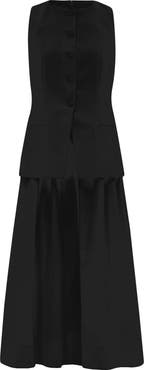 ALIGNE Harley Mixed Media Sleeveless Dress