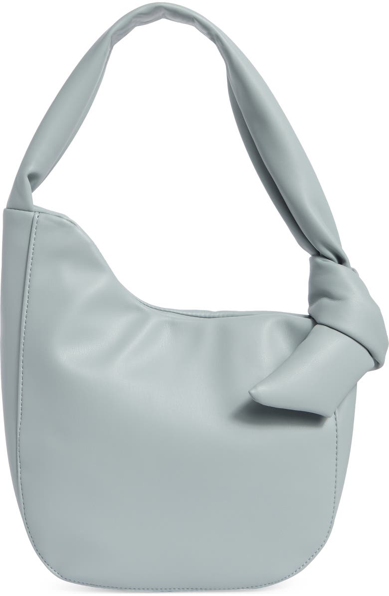 BCBG Asymmetric Knot Shoulder Bag, Main, color, Moody Blue