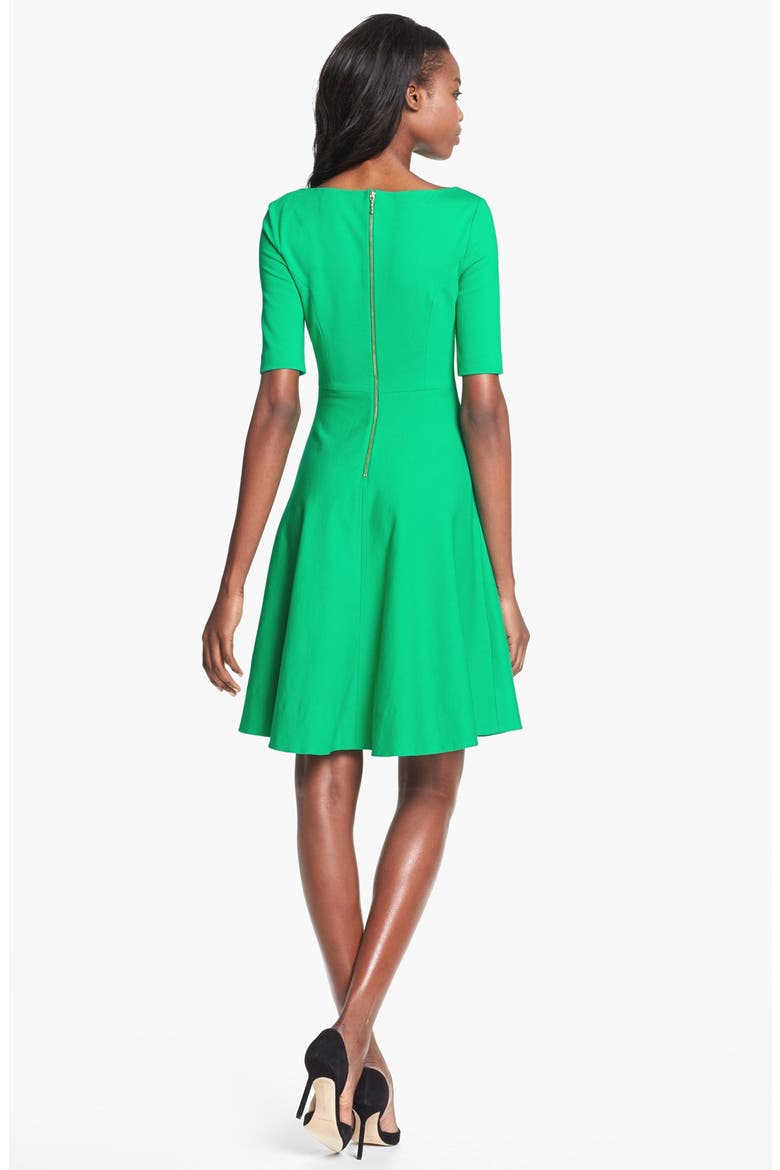 'jada' stretch fit & flare dress, Alternate, color, BERYL GREEN