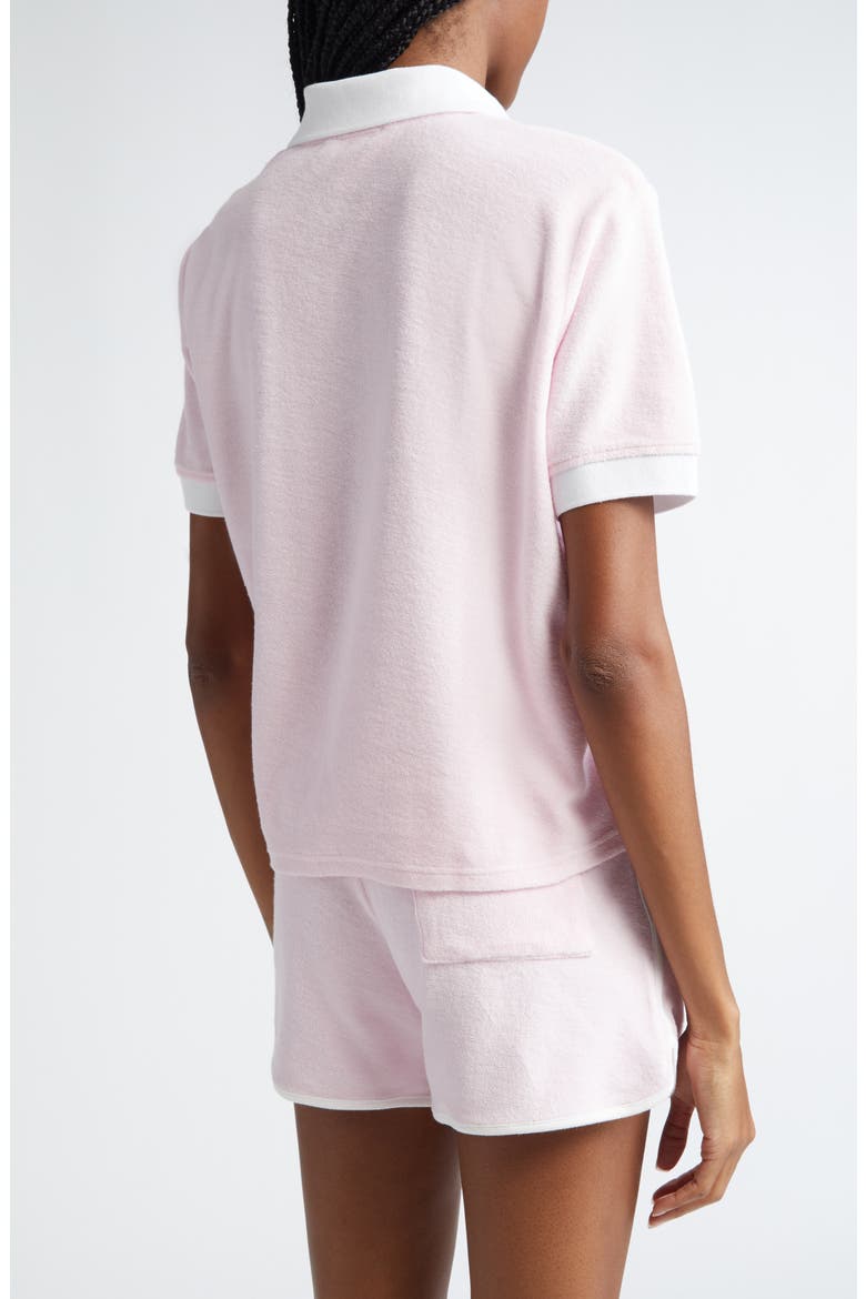 Hotel du Cap Cotton Terry Polo, Alternate, color, EDEN PINK
