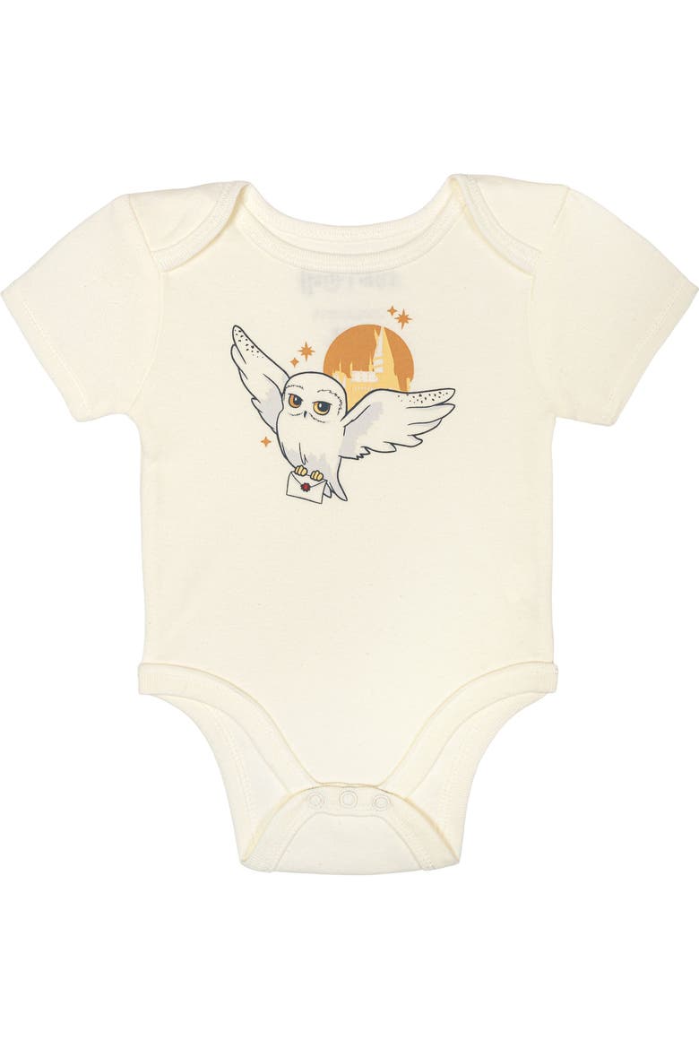 2-Piece Bodysuit and Hat Set, Alternate, color, Cream Hedwig
