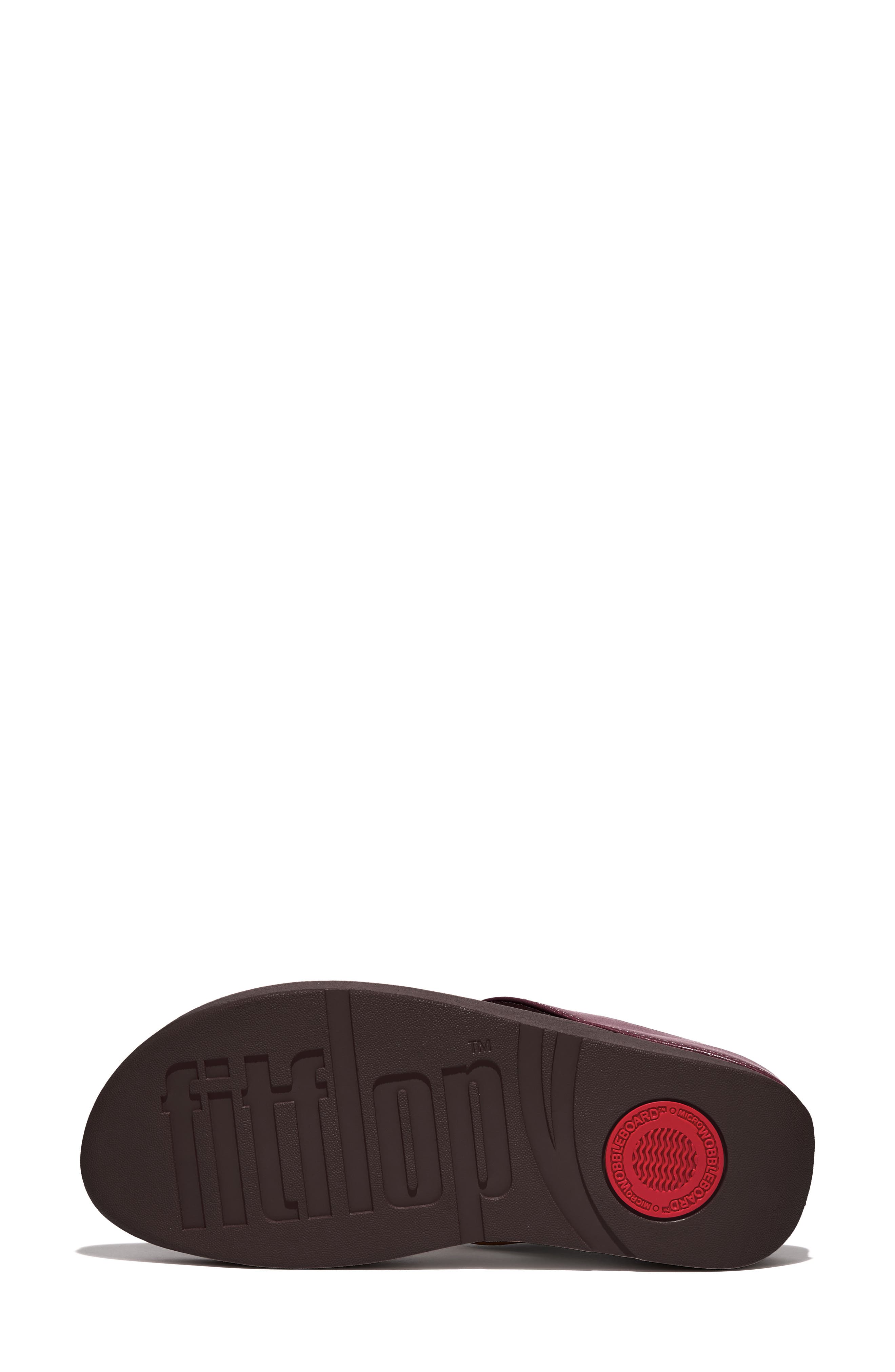 Metallic Medallion Flip Flop, Alternate, color, PLUMMY