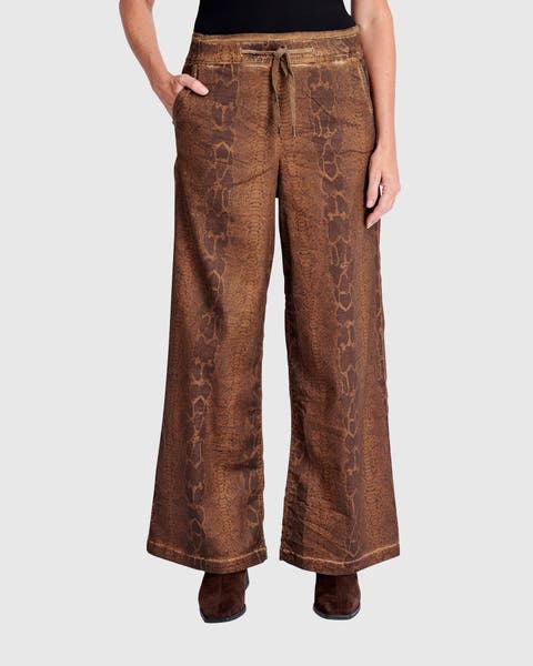 Python Wide Leg Stretch Jeans