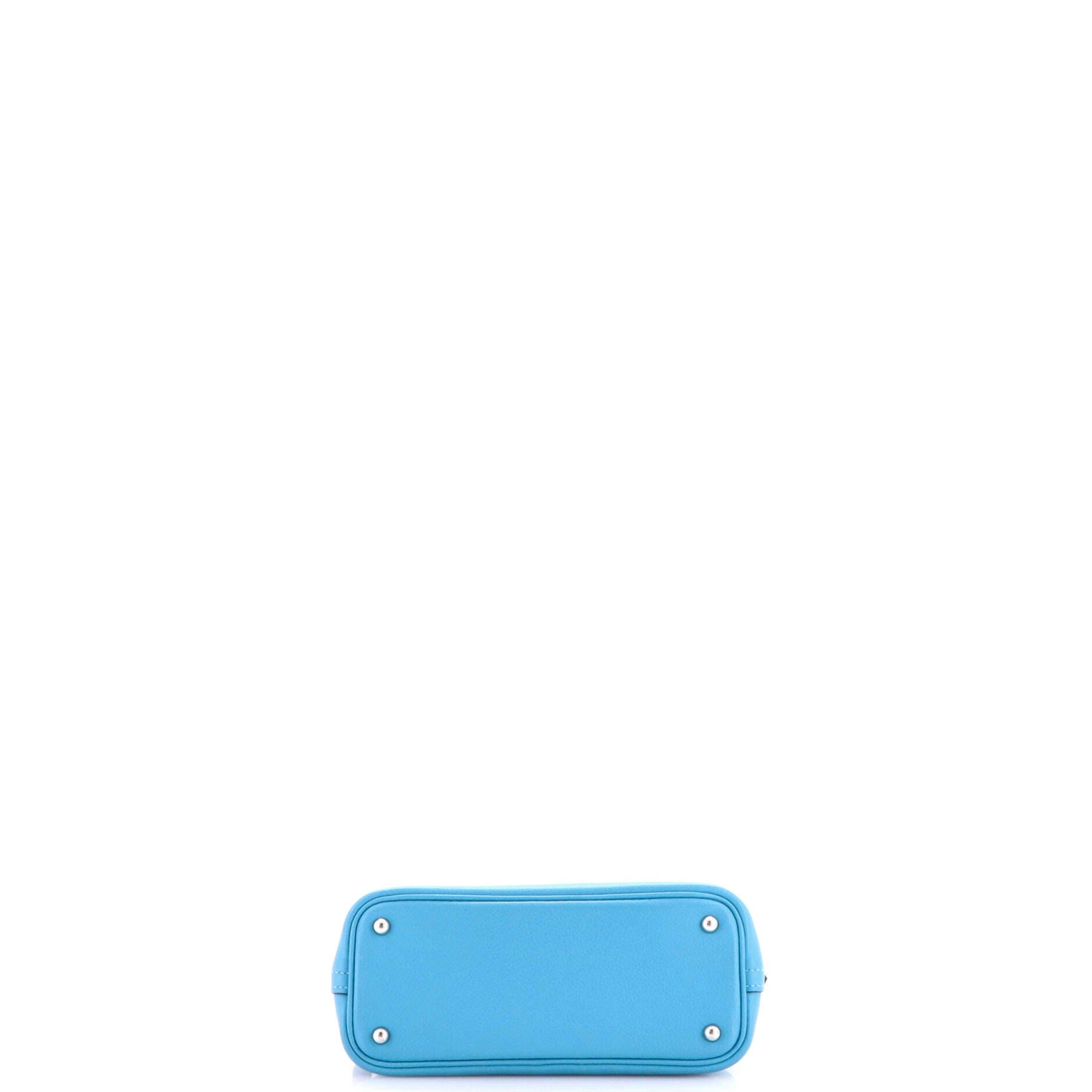 Pre-Owned Hermes Bolide 1923 Bag Evercolor Mini, Alternate, color, Bleu Du Nord