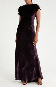 TWP Back to You Wool Blend Velvet Gown
