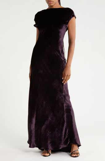 Back to You Wool Blend Velvet Gown