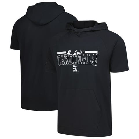 Men's Levelwear Black St. Louis Cardinals Phase Vanguard Hoodie T-Shirt