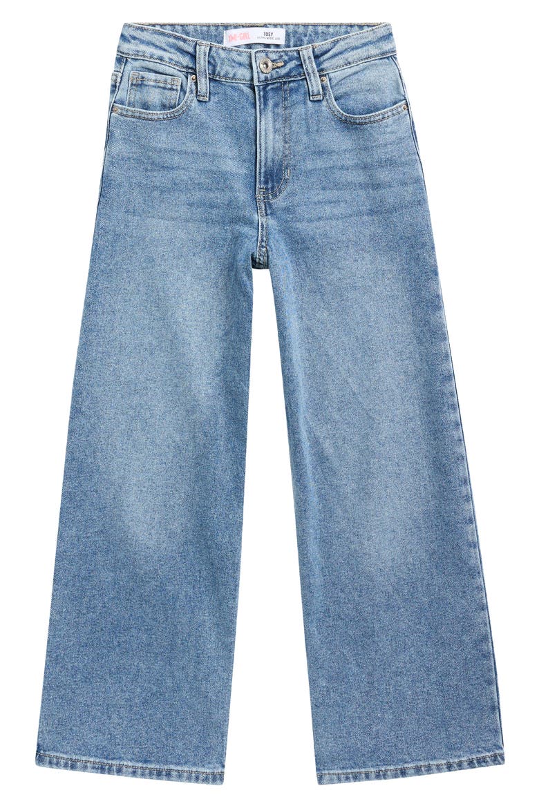 Kids' Zoey Ultras Wide Jeans, Main, color, MEDIUM BLUE