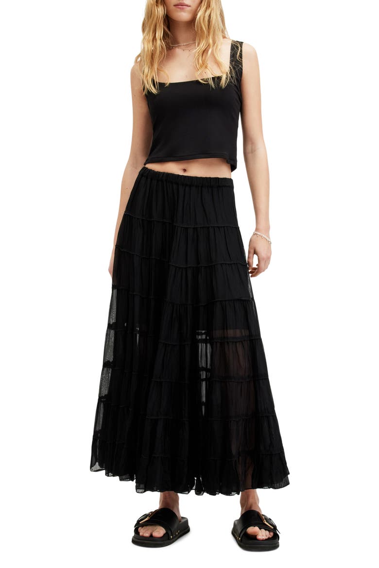 Anie Square Neck Crop Tank, Alternate, color, BLACK
