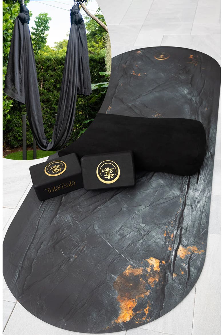 Align & Fly Athlete Yoga Mat Set - Coconut PU, Alternate, color, Slate