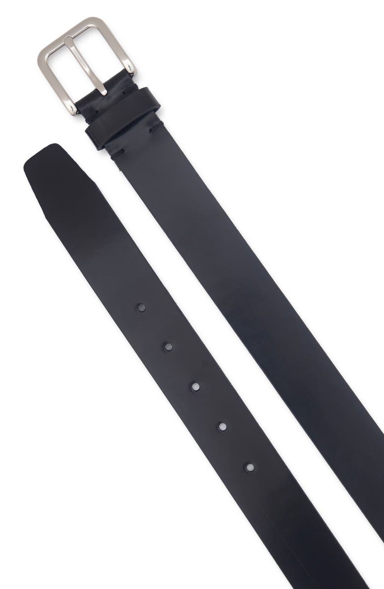 Vince Leather Belt, Alternate, color, Black/ Palladium