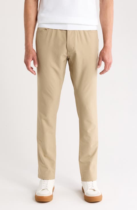 Technical Flat Front Pants