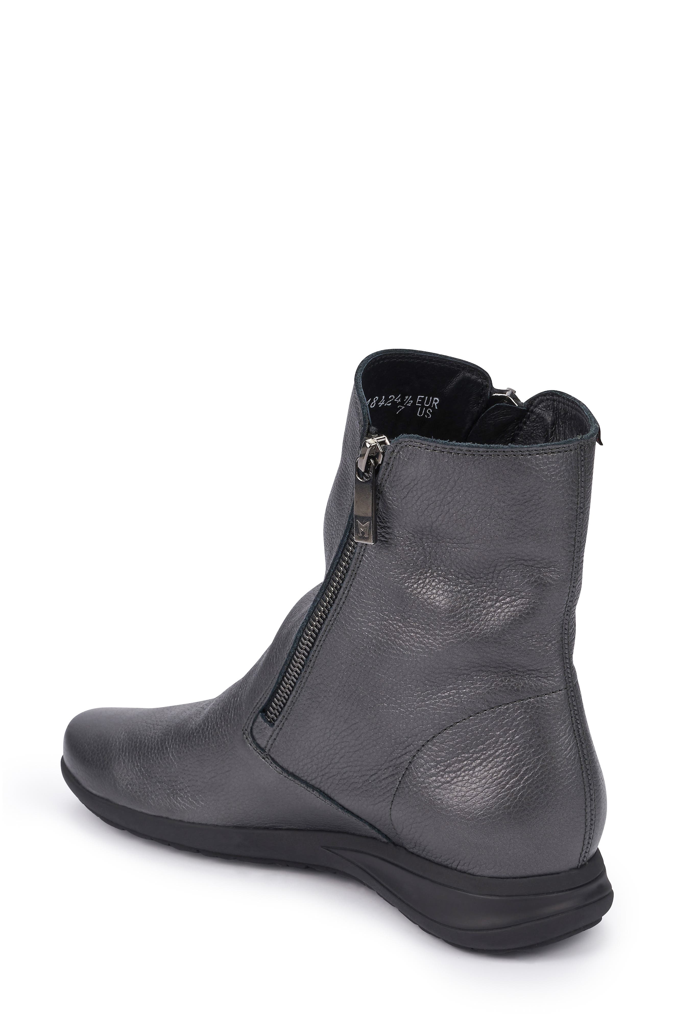 Nessia Bootie, Alternate, color, GRAPHITE LEATHER