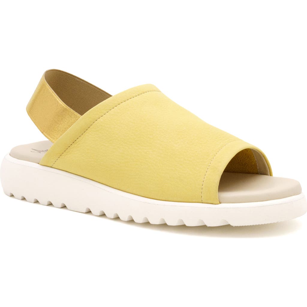 Amalfi by Rangoni Bahamas Slingback Sandal in Paglia Yellow Long Beach  product