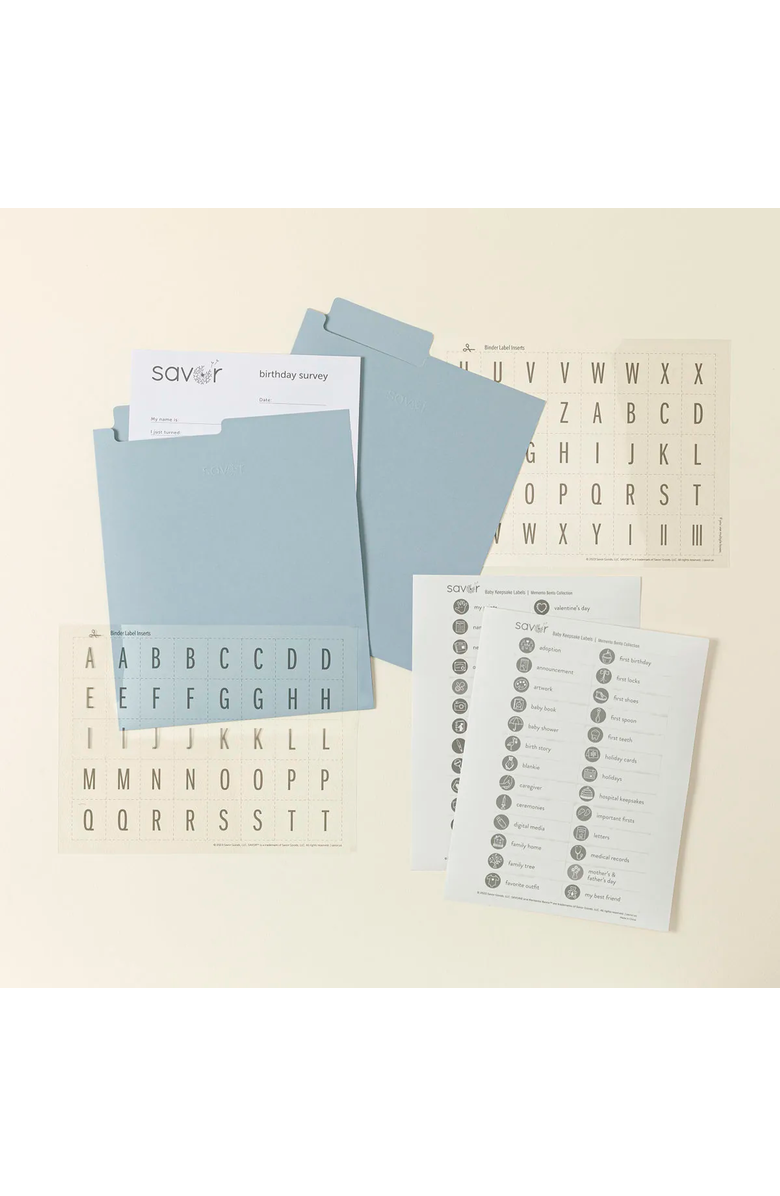 Uncommon Goods Baby Keepsake Library by Savor, Alternate, color, Slate