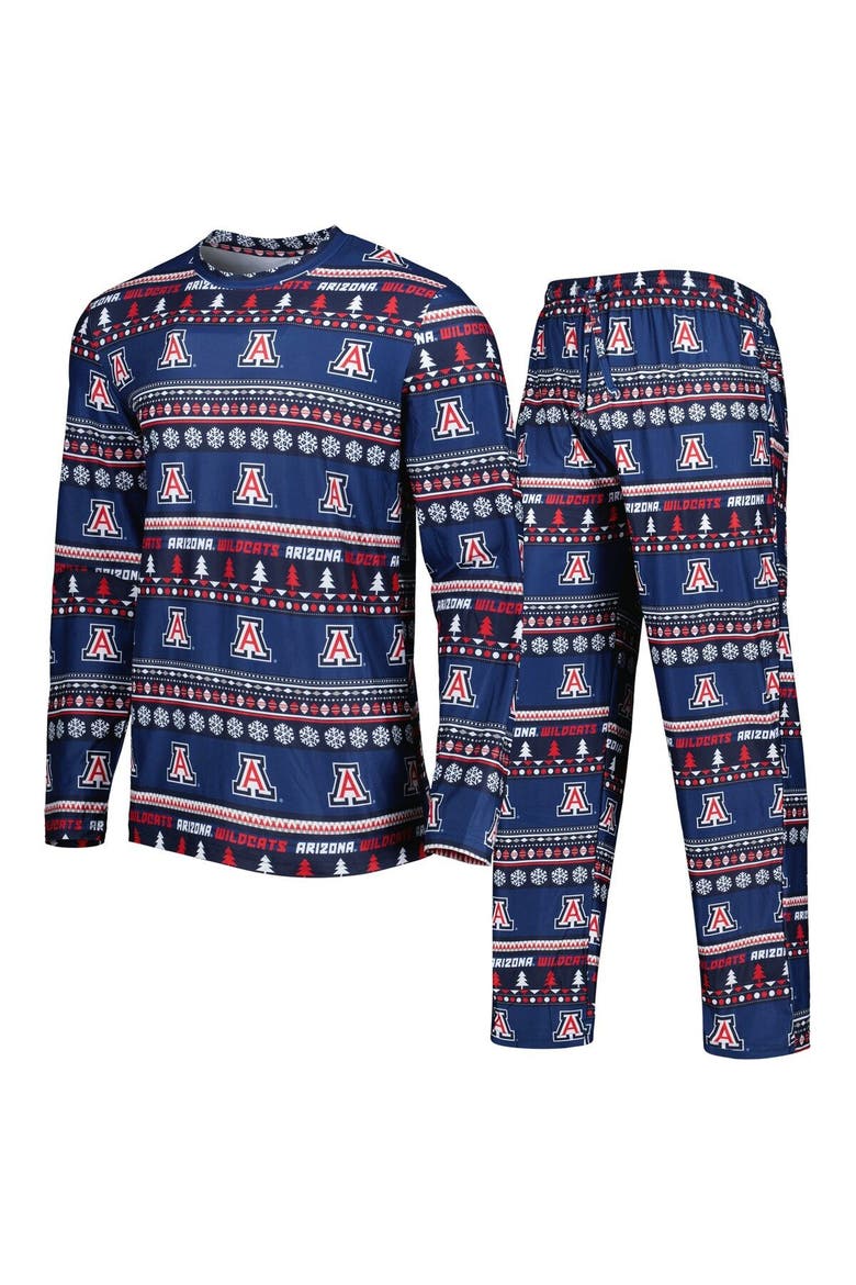 Men's Concepts Sport Navy Arizona Wildcats Swivel Long Sleeve T-Shirt & Pants Sleep Set, Main, color, Navy
