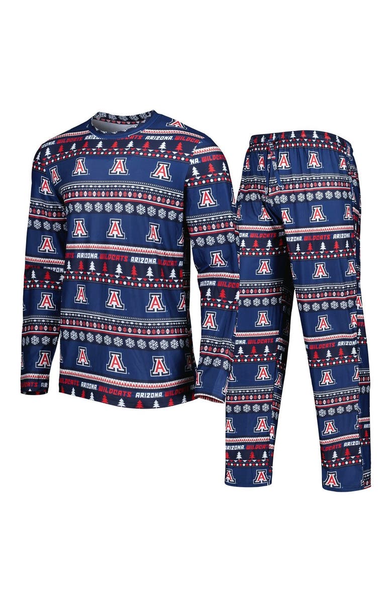 CONCEPTS SPORT Men's Concepts Sport Navy Arizona Wildcats Swivel Long Sleeve T-Shirt & Pants Sleep Set, Main, color, Navy