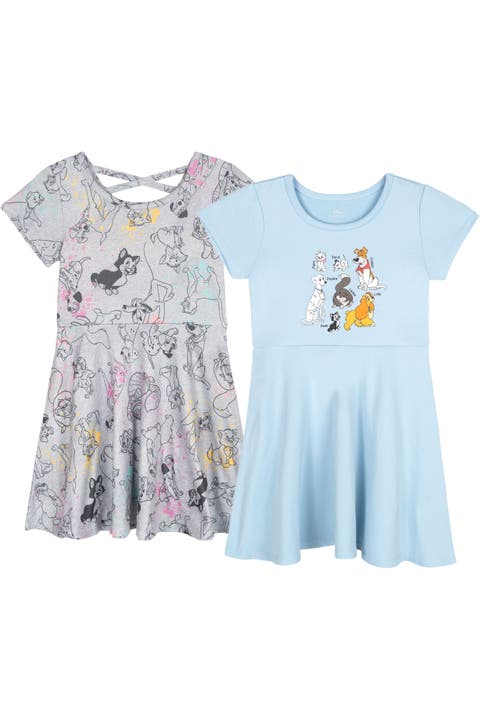 2-Pack Skater Dresses