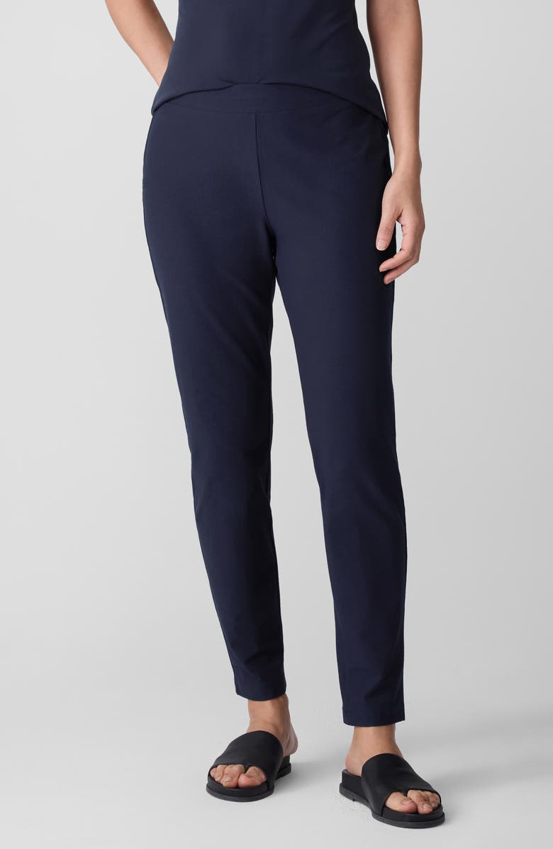Eileen Fisher Slim Ankle Pants, Main, color, Ink