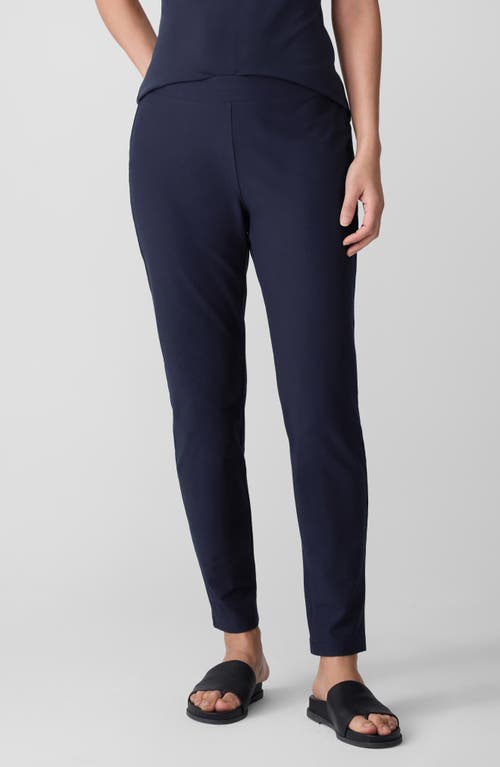Eileen Fisher Slim Ankle Pants In Blue