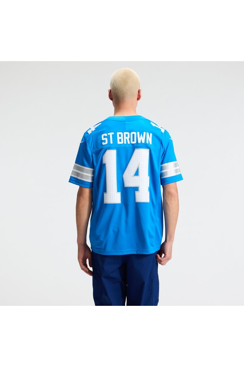 Men's Nike Amon-Ra St. Brown Blue Detroit Lions Team Vapor F.U.S.E. Stitched Limited Jersey, Alternate, color, Blue