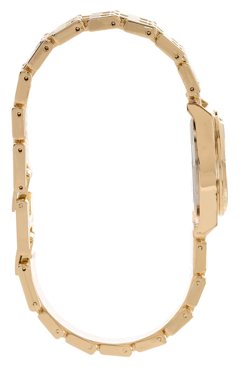 Jones New York Mother-of-Pearl Dial Bracelet Watch & Stackable Bracelet Set, 26mm x 32mm, Alternate, color, Gold