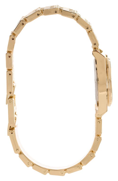 Jones New York Mother-of-pearl Dial Bracelet Watch & Stackable Bracelet Set, 26mm X 32mm In Gold